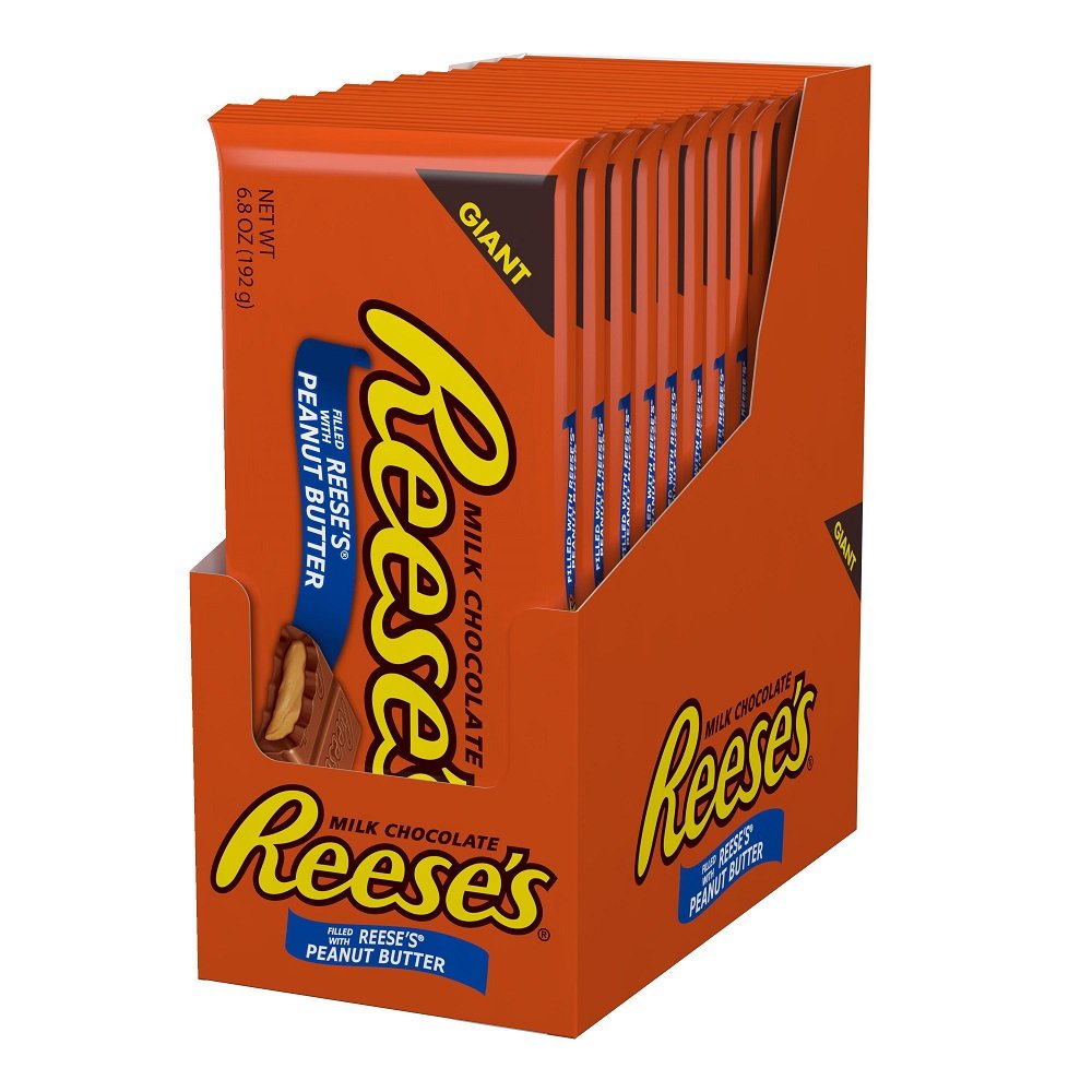 (S2-07) Box - US - Reese Peanut Butter Cup Giant Bar 7.37 oz x 12