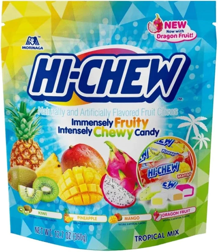 (S6-04) US - Hi-Chew Tropical Mix SUB Bag 12.7oz (360g) x 4 Units