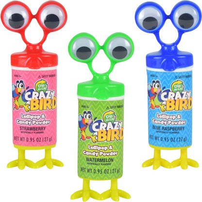 (S1-07) Box - CHINA - Koko Novelty Dip-N-Lik Crazy Bird 27g x 12 units