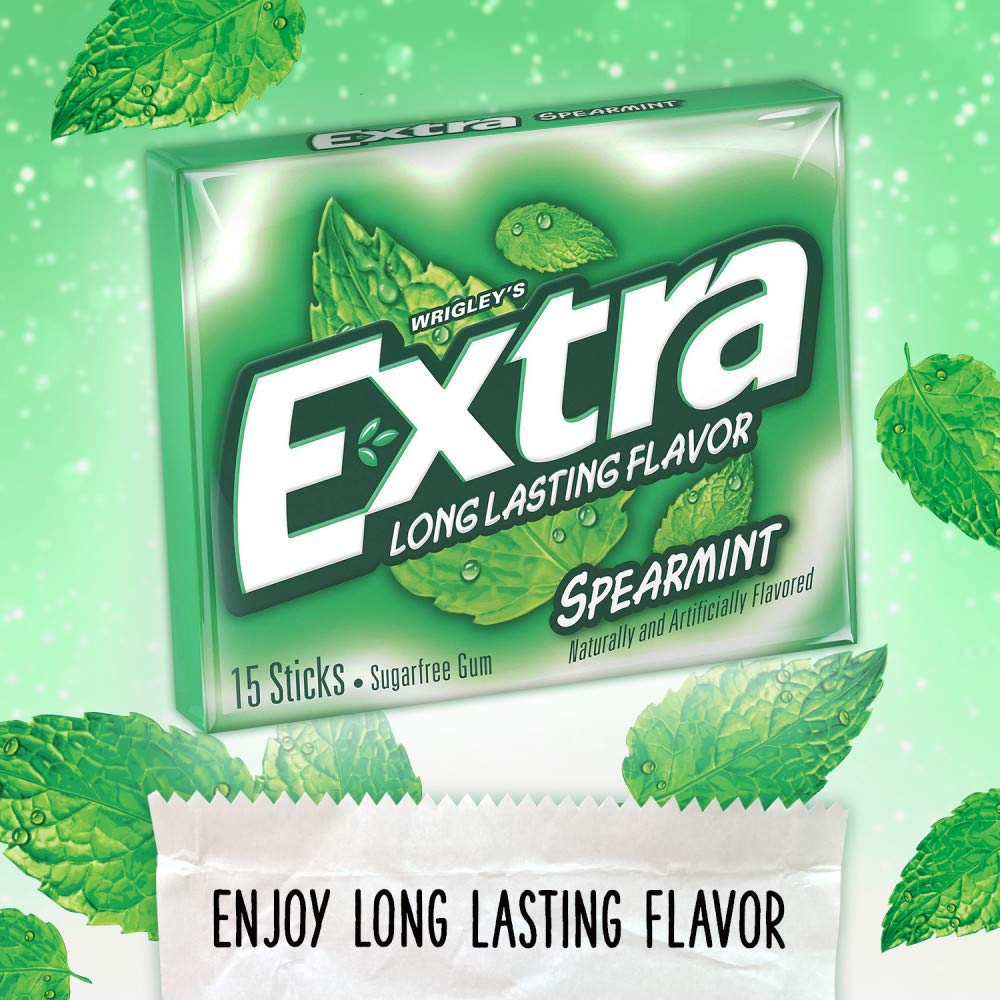 Bundle - 5 Units x Wrigley Extra Spearmint Gum