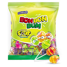 (S7-08) Colombina - Bon Bon Bum - Sour Peg Bag - 6oz (170g) x 12 Units