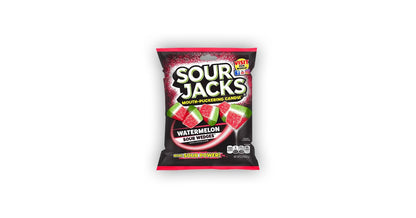 Variety Pack - 1 unit x Joyva Chocolate Covered Halvah 1.75 Oz (49g), Joyva Chocolate Covered Jelly Rings 1.35 oz (38g) Rotten Sour Gummy Cruncheez - 1.8 oz (51g) , Sour Jacks Sour Wedges Original and watermelon -0.5oz (14g) ,