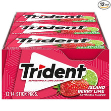 (S1-06) US -Gum - Trident Value Pack Island Berry Lime Escape 12 units