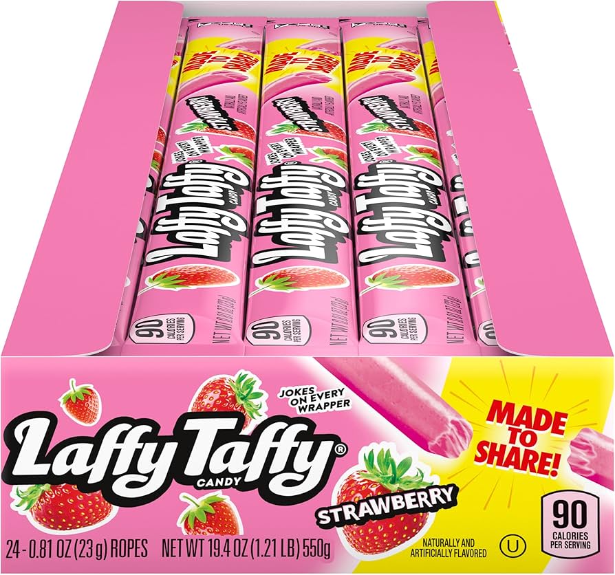 (S1-02) Box - MEXICO - Wonka Laffy Taffy Rope - Strawberry x 24 units