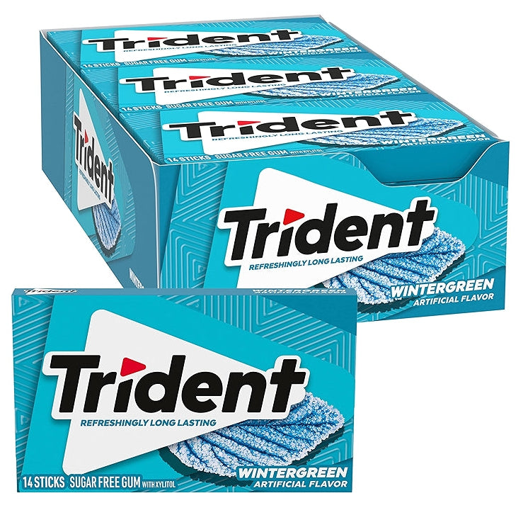 (S1-06) US - Gum - Trident Value Pack Wintergreen 12 units