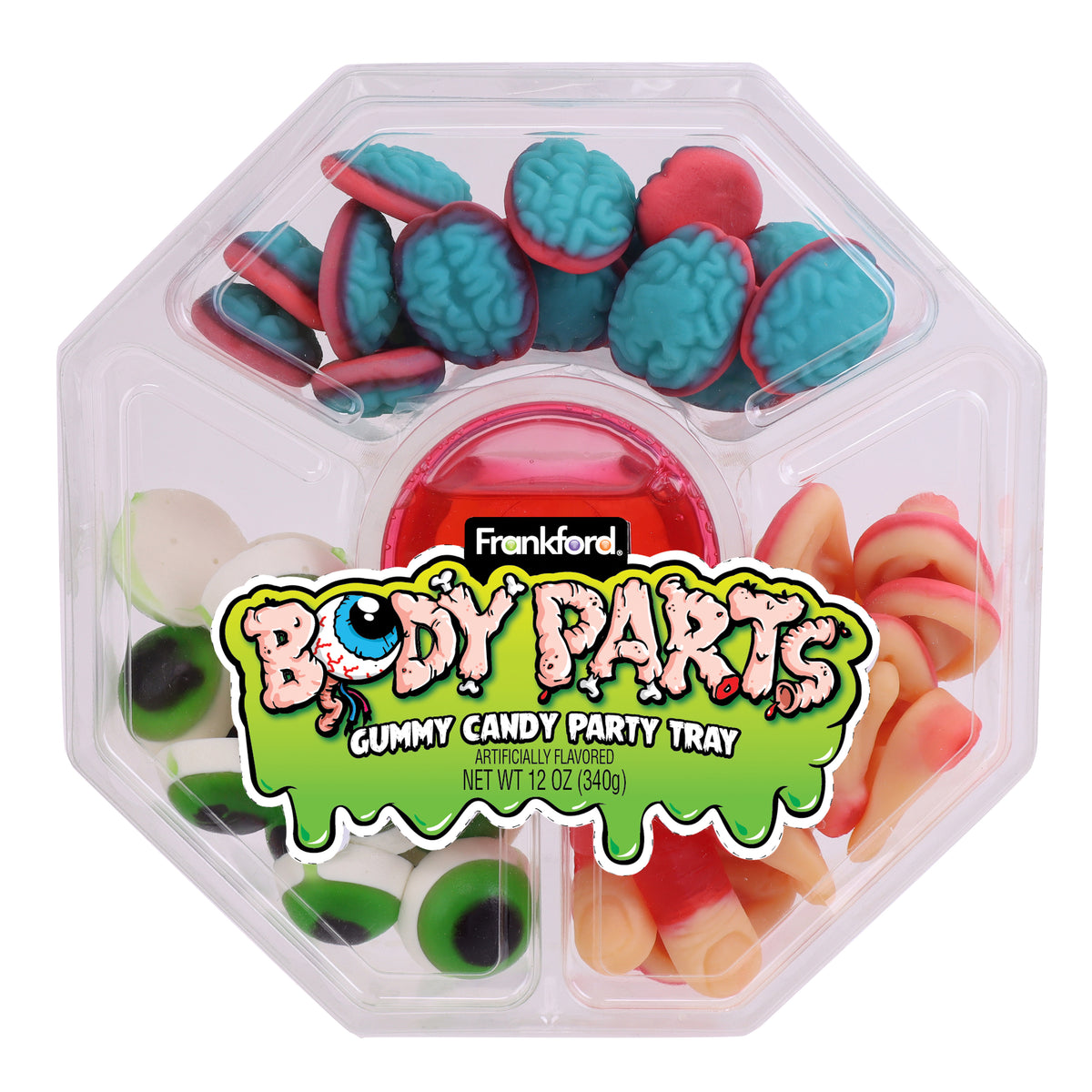 Halloween - Frankford Candy Gummy Body Parts Platter - 12oz (340g) x 6 Units