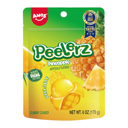 (S6-07) Box -  Amos Peelerz Gummy Sub Bag - Pineapple 6oz(170g) x 12 Units - SugarMarket.ca