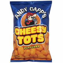 Variety Pack - 1 unit x Andy Capp's Cheesy Tots Puffcorn Snacks, 1.5 oz (42.5g) 01 unit , Vlasic Spicy Dill Pickle Balls Corn Puffs - 2oz (56g) 1 unit, David Cinnamon Churro Jumbo Sunflower Seeds 5.25 oz (149g) 1 unit