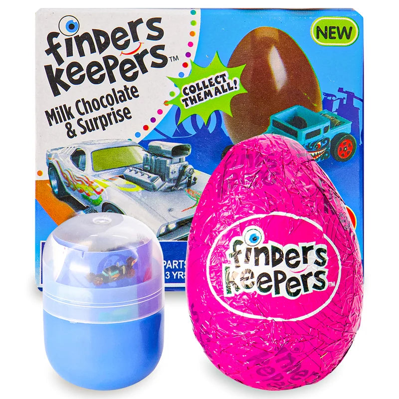 (S1-06) MEXICO - Topps Finders Keepers - Hot Wheels Surprise Milk Choc Egg 0.7 oz (20g) x 6 units