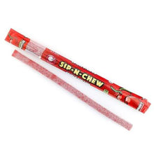 (S1-06) Sour Punch Sip N Chew Straws - Cherry Straw 0.9oz (26g) x 30 Units