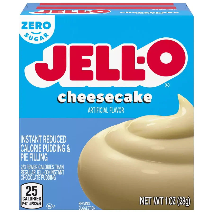 (S6-11) US - Sugar Free - Kraft Jell-O Instant Pudding - Cheesecake 1oz (28g) X 24 Units