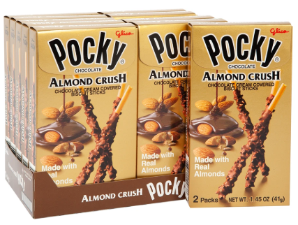 (S2-04 ) Indonesia - Pocky - Almond Crush 1.45oz ( 41g) x 10 Units