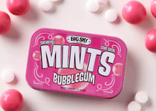 (S2-04) Box - Canada - Big Sky - Sugar Free Mints - Bubblegum Flavour 50g x 6 units