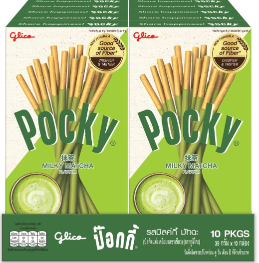 (S2-04) Box - Indonesia  - Pocky - Matcha (Geen Tea)  2.47oz (70g) x 10 Units