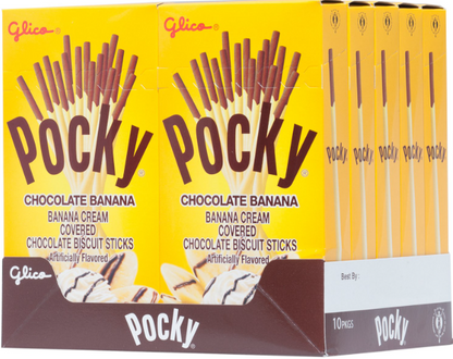 (S2-04) Box - Indonesia - Pocky Chocolate Banana - 2.47oz (70g) x 10 Units