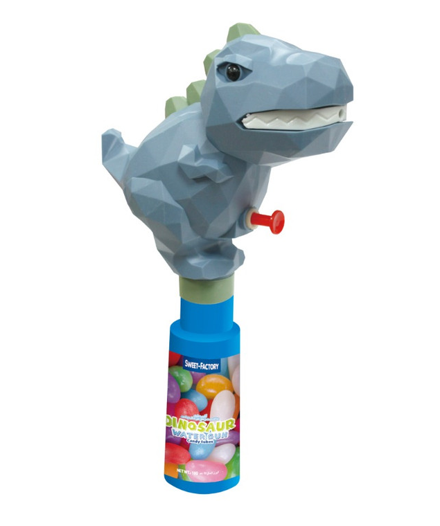 (S9-05) Letime Candy Toy - Dinosaur Water Gun With Hard Candy x 12 units