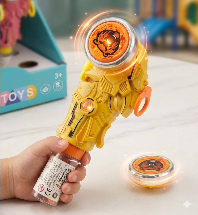 (S9-05) Letime Candy Toy - Light Up Dino Gyro With Hard Candy x 12 units