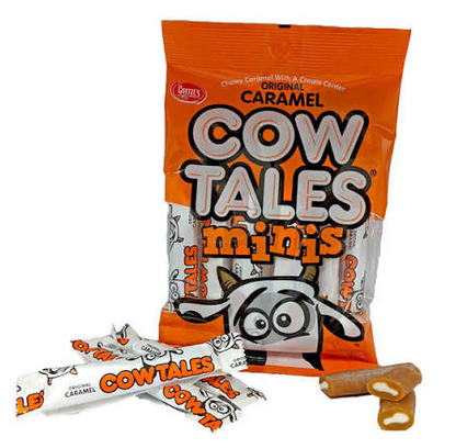 Variety Pack - 1 Unit x Cow Tales - Original Caramel 4oz (113g) and 1 Unit x Cow Tales - Strawberry Smoothie 4oz (113g)