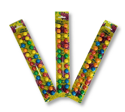 (S6-03) Bubble Bitez Assorted Fruity Gumballs Box - 2.47oz (70g) x 12 Units