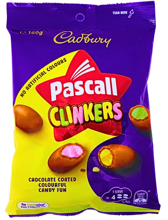 (S6-14) Australian - CADBURY Clinkers 160g x 18 Units