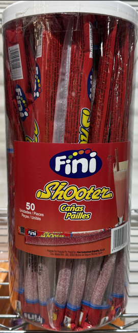 (S6-14) Tub - Fini - Strawberry Straws x 50 Units