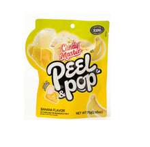 Variety pack - 1 unit x Candy Master Peel Pop Banana flavor (75g) 2.65oz and Projection camera (4g)
