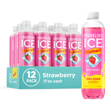 (S5-02) Box - US -  Beverage - Sparkling Ice - Starburst - Strawberry ZERO SUGAR 502ml x 12 units (Buyer is responsible if drinks may leak during shipping and weather) - SugarMarket.ca