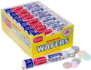 (S1-05) Box - US - NECCO Wafers Roll 2oz x 24 units