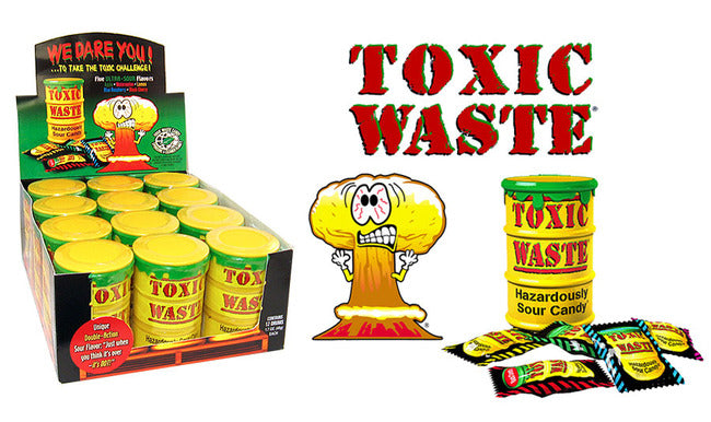 (S1-03)  Box - Pakistan - Toxic Waste 1.7 oz Drums Yellow 12 units