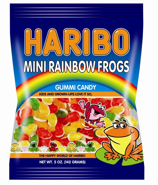 (S1-01) Turkey - Haribo Mini Rainbow Frogs 142g (5 oz ) x 12 units