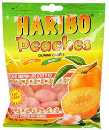 (S1-01) Brazil - Haribo Peaches 142g (5 oz ) x 12 units