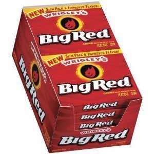 (S1-06) Us - Gum - Wrigley Slim Pak Big Red (x10 units)