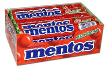 (S1-06) Box - BRAZIL - Mentos Strawberry Roll 1.32 oz Roll 15 units