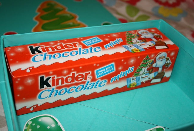Xmas UK Kinder Chocolate Mini Tube 72g x 15 units