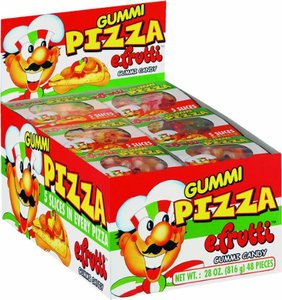 (S1-04) CHINA - eFrutti Gummi Pizza (wrapped) 48 units
