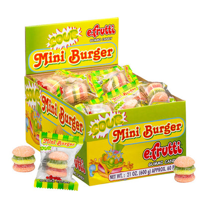 (S1-04) China - eFrutti Gummi Sour Burger (wrapped) 60 units
