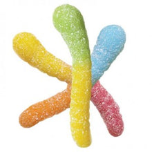 (S3-01) US - Bulk Albanese Mini Sour Neon Worms 2" 4.5lb @100pcs/lb  (Made in U.S.A)