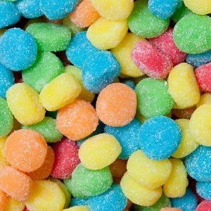 (S3-02) US - Bulk Albanese Sour Poppers Assort. Flavors 4.5lb @180pcs/lb  (Made in U.S.A)