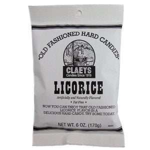 (S1-08) Box - Claey Candy Licorice - 6oz (170g) x 24 units - SugarMarket.ca