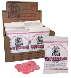 (S1-08) Claey Candy Watermelon 6 oz Bag 24 units