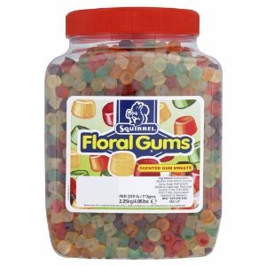 (S4-03) UK - Tangerine Floral Gums Tub - Soap Candy 2.2kg (Tub with minor damage due to shipping)