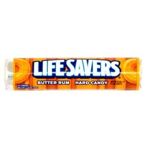 (S1-04) Box - Mexico - Lifesavers Hard Roll Butter Rum 1.14 oz 20 units