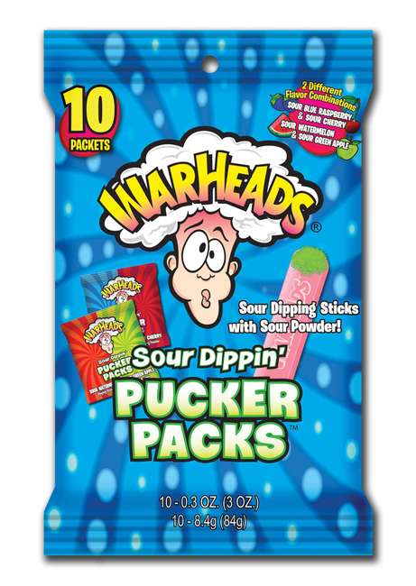 Peg Bag - Warheads Sour Pucker Pack 3 oz  x 12 units