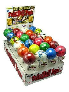 (S1-03) CHINA- Espeez Paintball Pops Giant Jawbreakers Display 2.3ozx24 ct