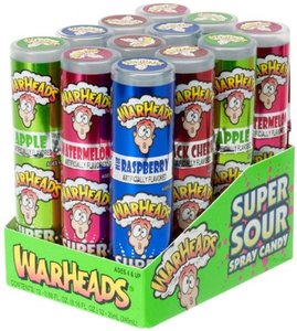 (S1-03) Box - US - Warheads Spray Upright Box 12 ct - SugarMarket.ca