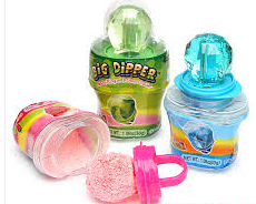 (S1-02) CHINA - Kidsmania Big Dipper Candy Ring With Powder 12 units