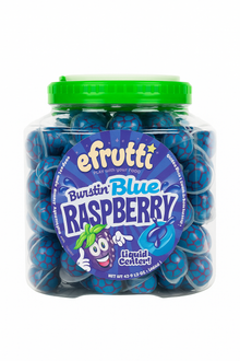 (S1-06) Bulk - efrutti Burstin Blue Raspberry Tub - 19g x 75 Pieces