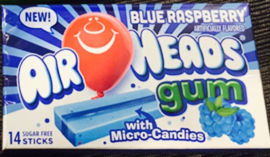 (S1-01) TURKEY - Airheads Gum - Blue Raspberry x 12 units