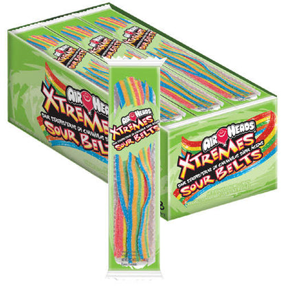 (S1-01) US - Airheads Xtremes Sour Belts - Rainbow 57g x 18 units