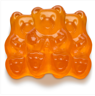 (S3-02) Bulk - Albanese Ornery Orange Bears Gummies - 5lb (2.27kg) x 1 Bag